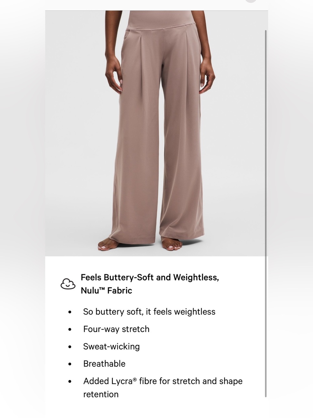 NWT Lululemon Align Palazzo Pant - Short Length, Size 4 - Burgundy Bay - Picture 10 of 16